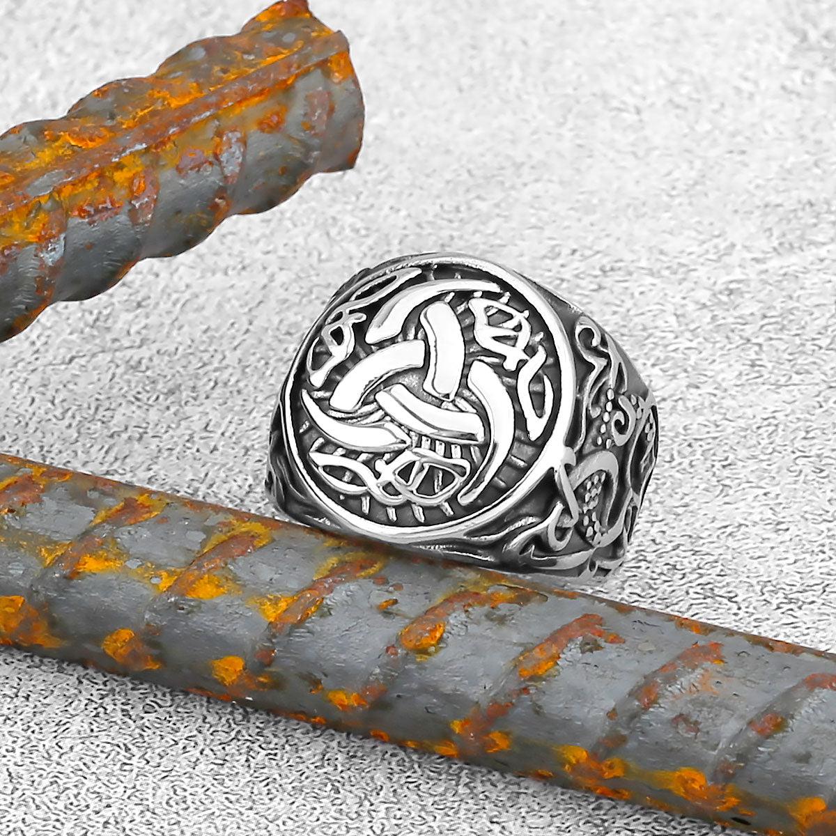 Viking Ring With Triquetra Knot: The Trinity Symbol Of Celtic Lore 