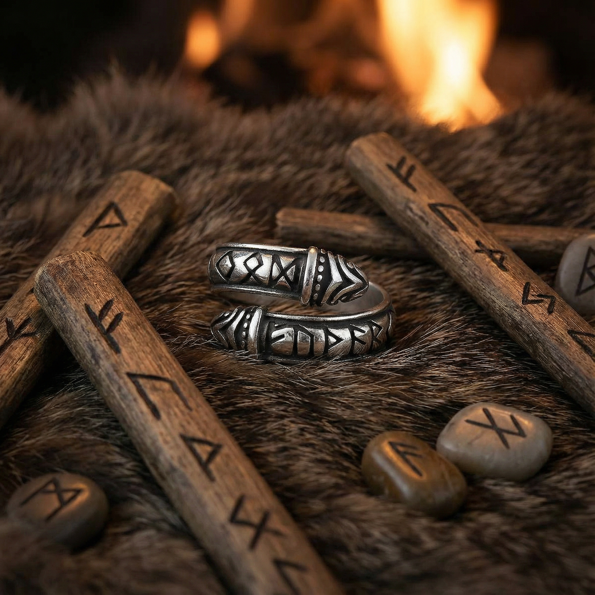 Viking Ring Rune Band | Odins-Glory
