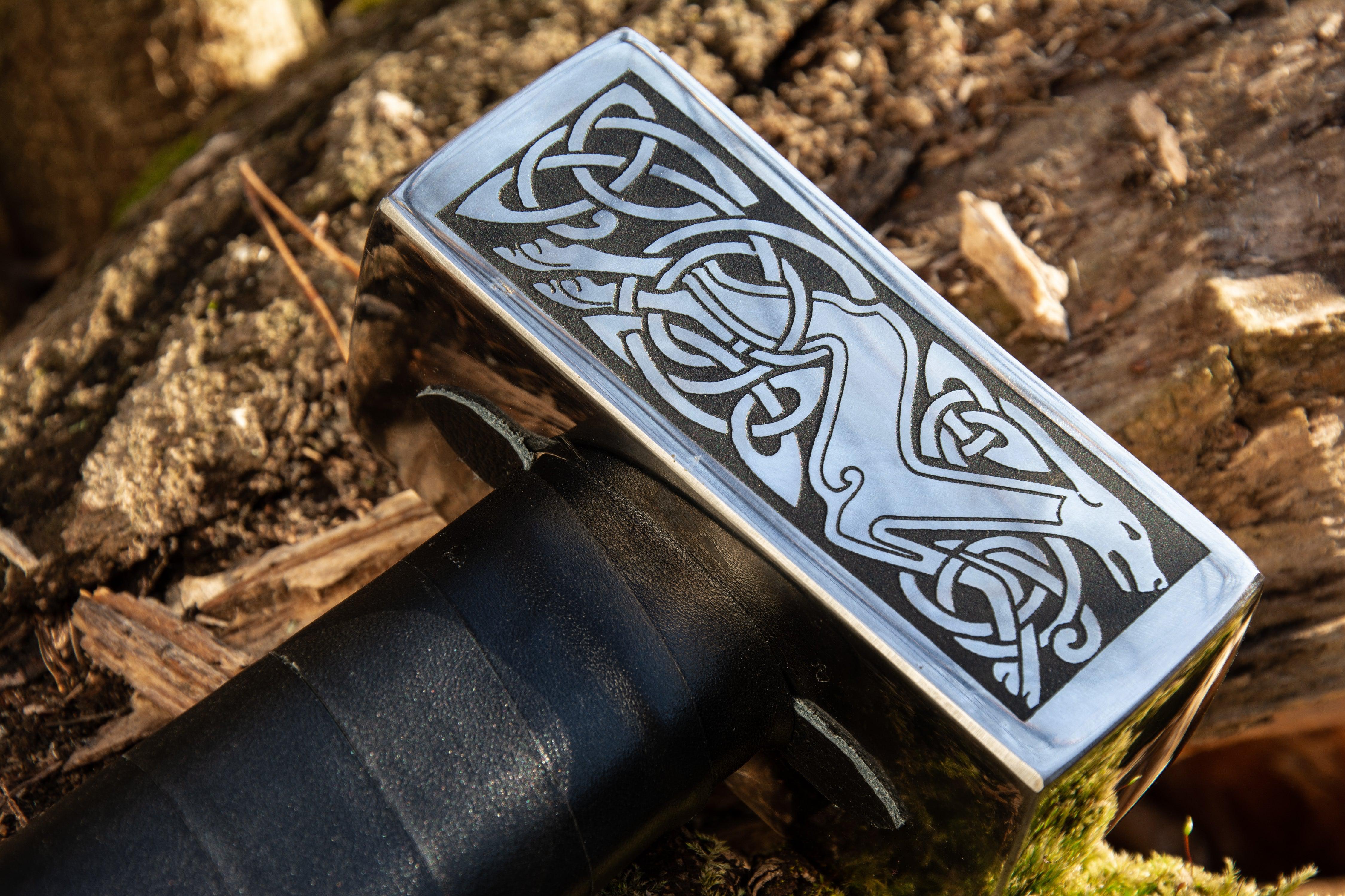 Hand Forged Viking Hammer "Nidhogg"