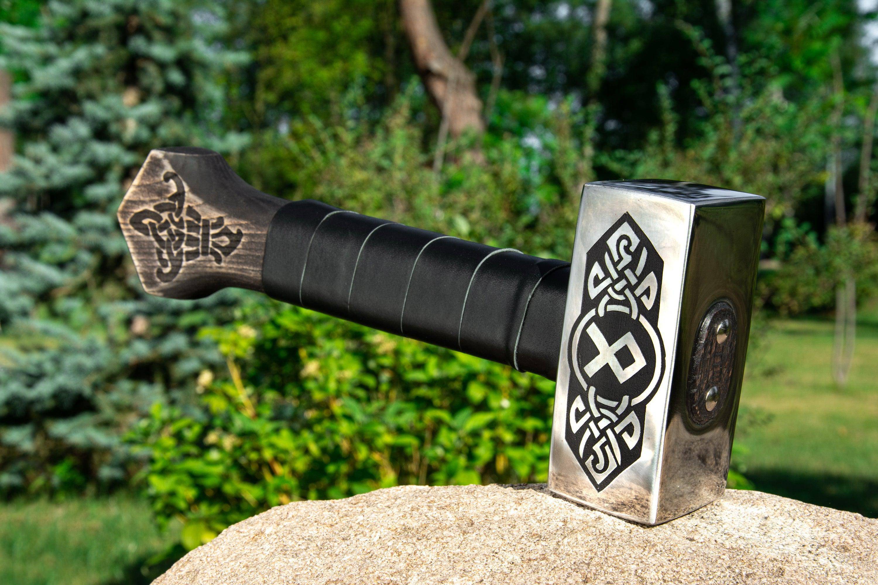 Hand Forged Viking Hammer "Othala"