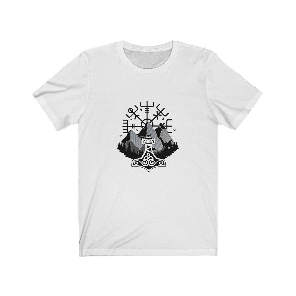 Vegvisir & Mjolnir T-Shirt