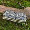 Viking Beard Comb Odin Raven