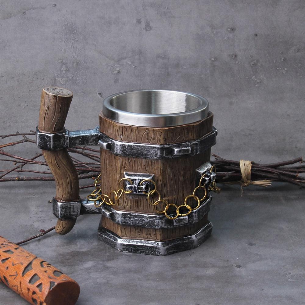 Viking Drinking Mug With Chains