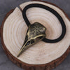 Load image into Gallery viewer, Viking Hair Band Raven Skull