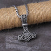 Load image into Gallery viewer, Viking Mjolnir Necklace With Valknut