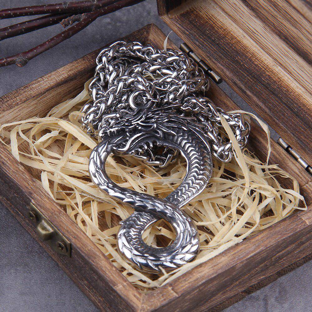 Viking Necklace Jormungandr Ouroboros