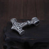 Viking Necklace Mjolnir Thor hammer Pendant 925 Silver