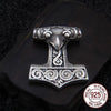 Viking Necklace Thor Hammer 925 Silver