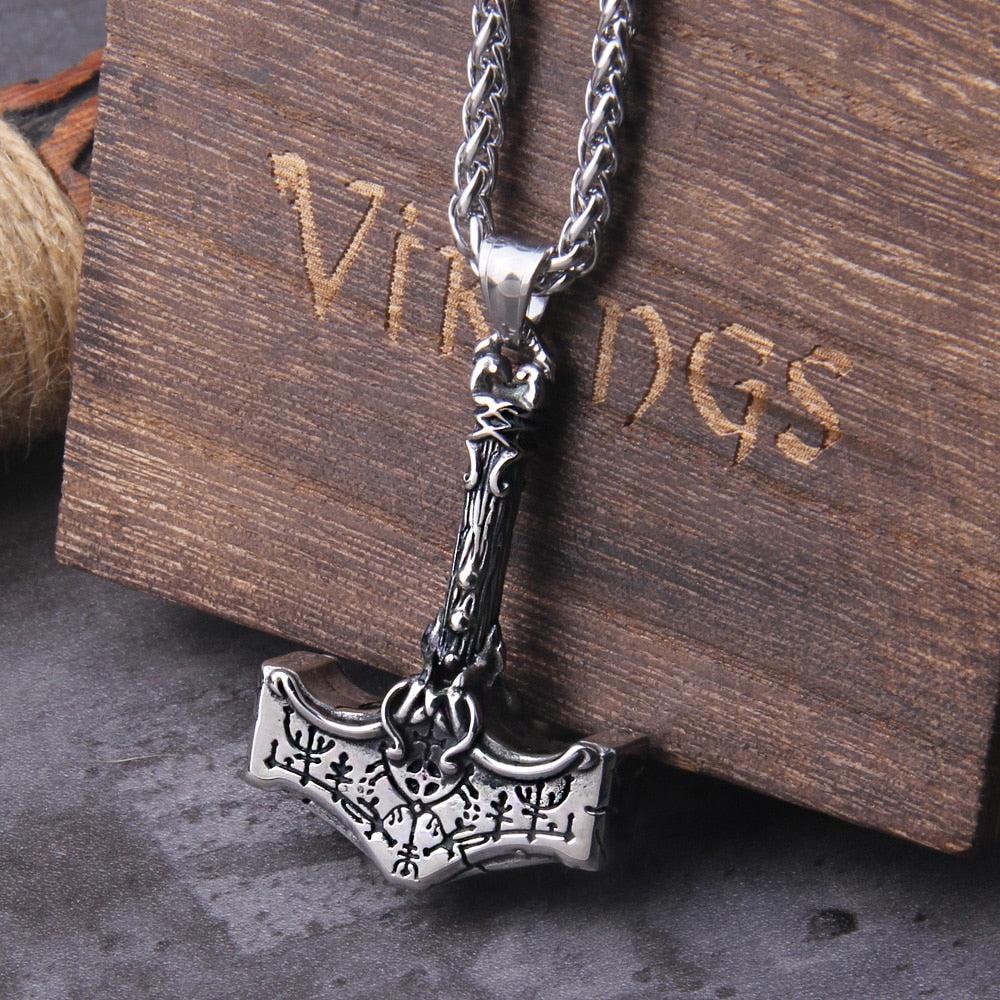 Viking Necklace Thor Hammer