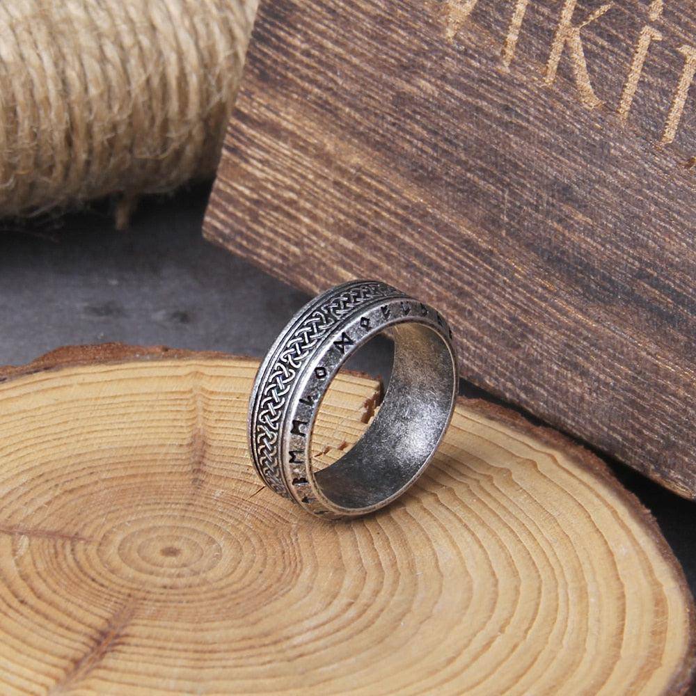 Viking Rings With Rune Symbols