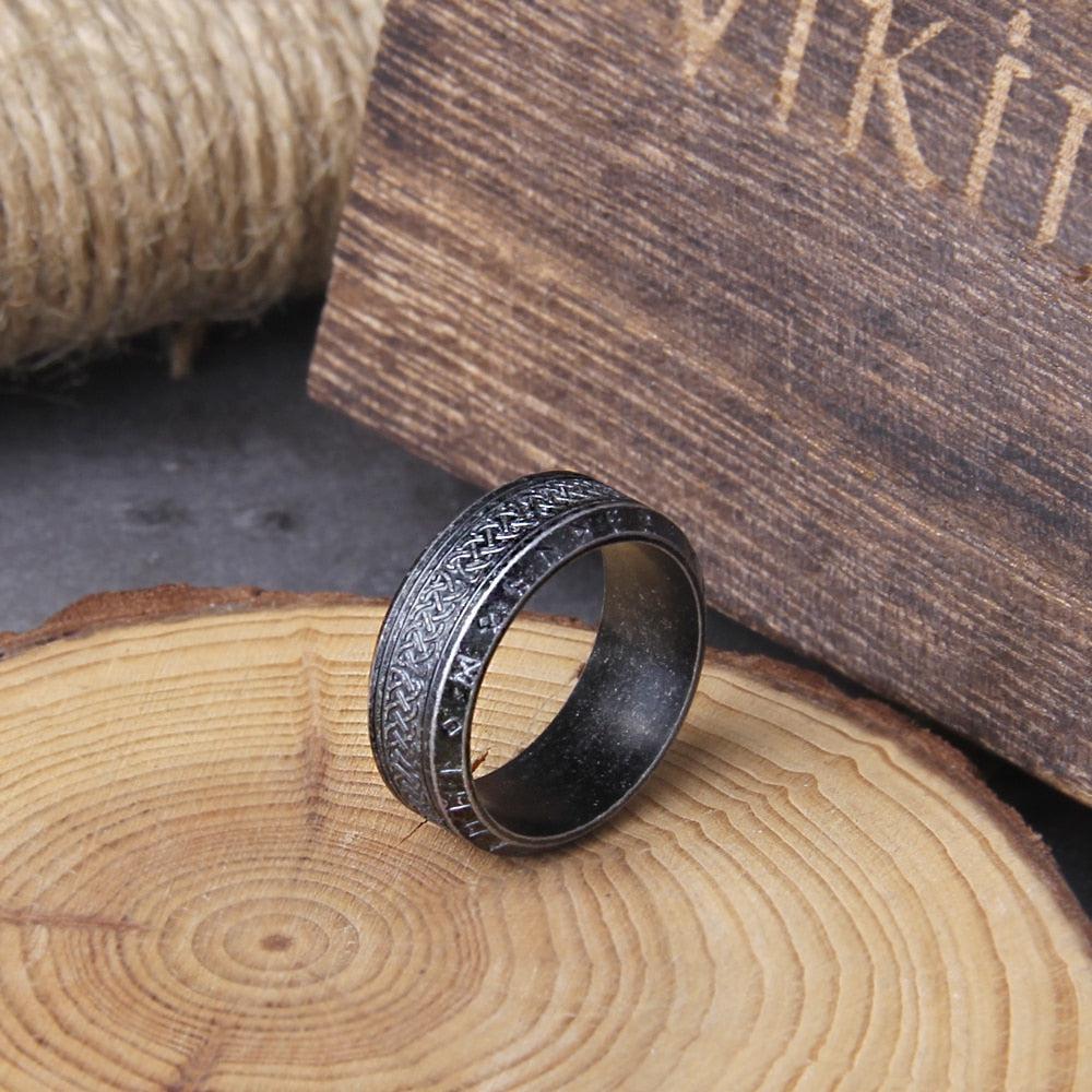 Viking Rings With Rune Symbols